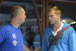 Dabrowski Norbert (balra) a felnőtt csapat keretében számol Hornyák Olivérrel (jobbra), aki megragadná a lehetőséget.