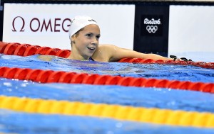 Kapás Boglárka a riói nyári olimpia nõi 800 méteres gyorsúszás versenyszámának elõfutamában (MTI Fotó: Illyés Tibor)
