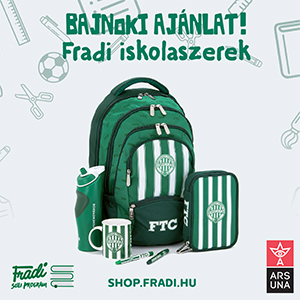 Bajnoki ajánlat! Fradi iskolaszerek...